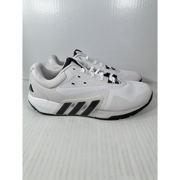 Adidas Dropset Trainer Low White Gray Shoes Mens Size 10.5 GW3904 BRAND NEW